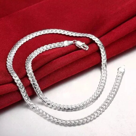 NEW S925 STERLING SILVER SNAKE NECKLACE - Picture 6 of 7